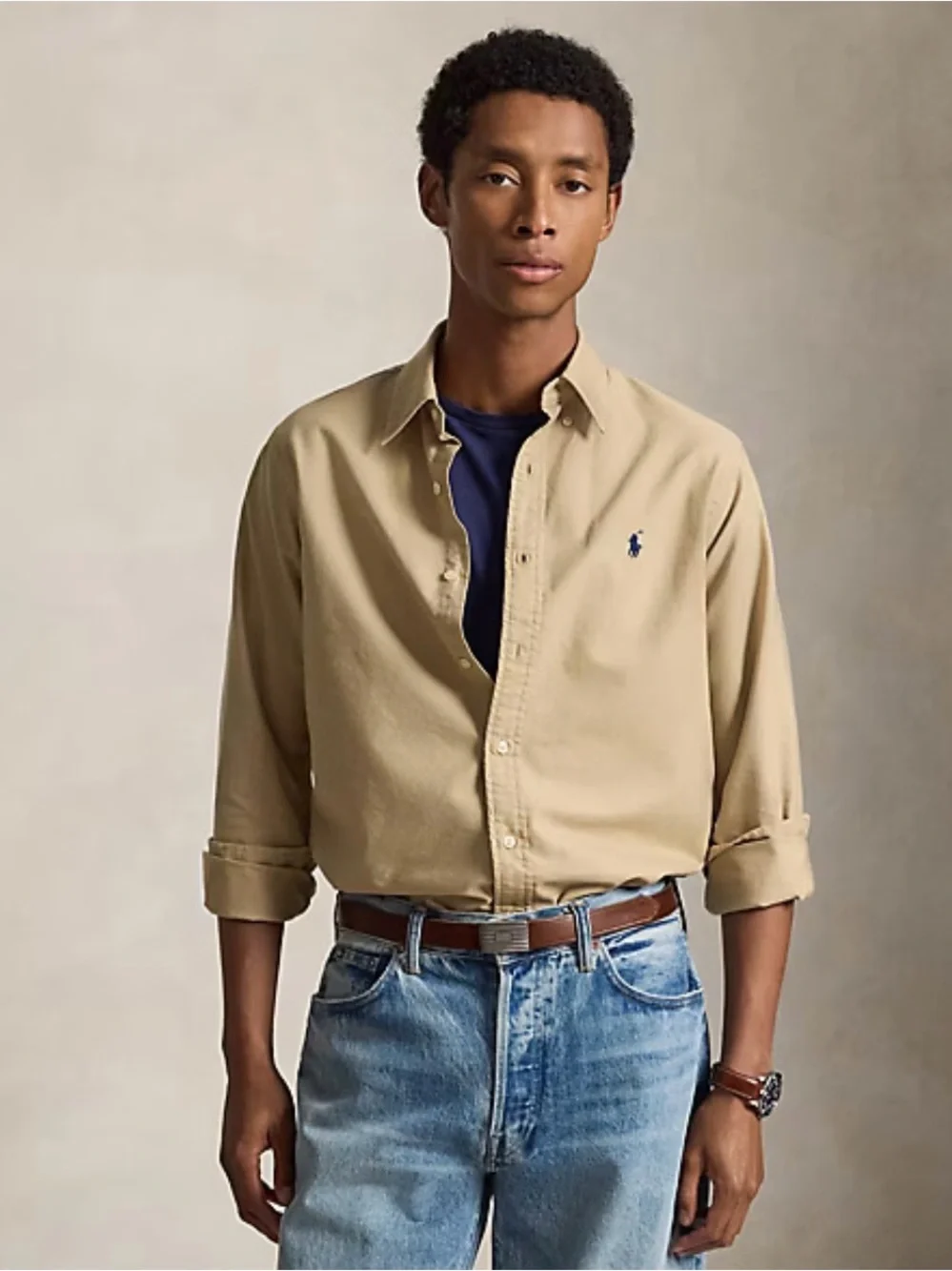 Classic Fit Garment-Dyed Oxford Shirt